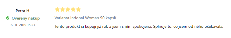 indonal woman účinky