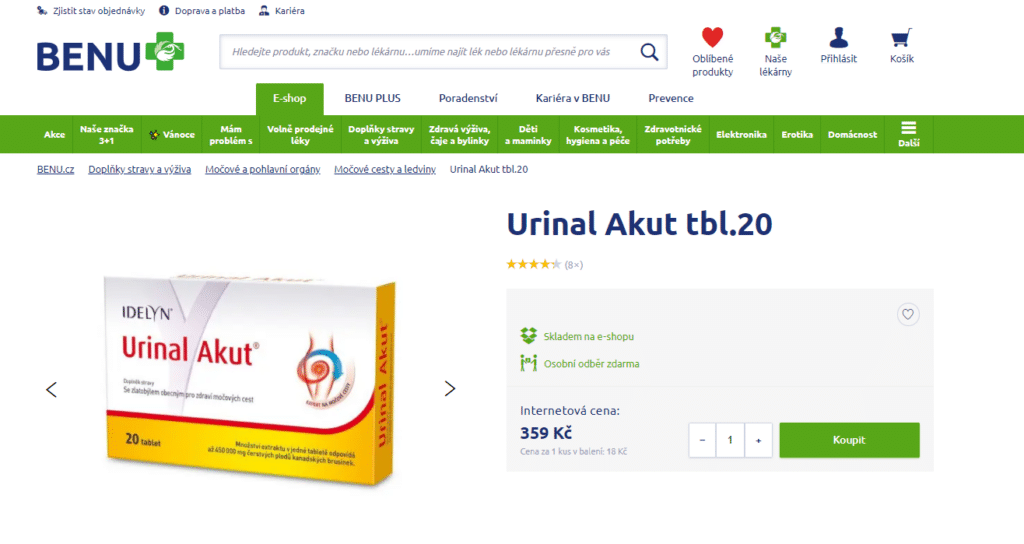 urinal akut