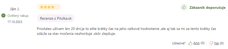 prostalex zkušenosti diskuze