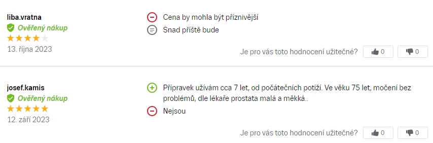 prostamol uno zkušenosti