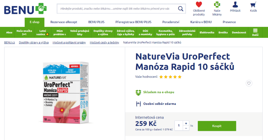 uroperfect manóza recenze