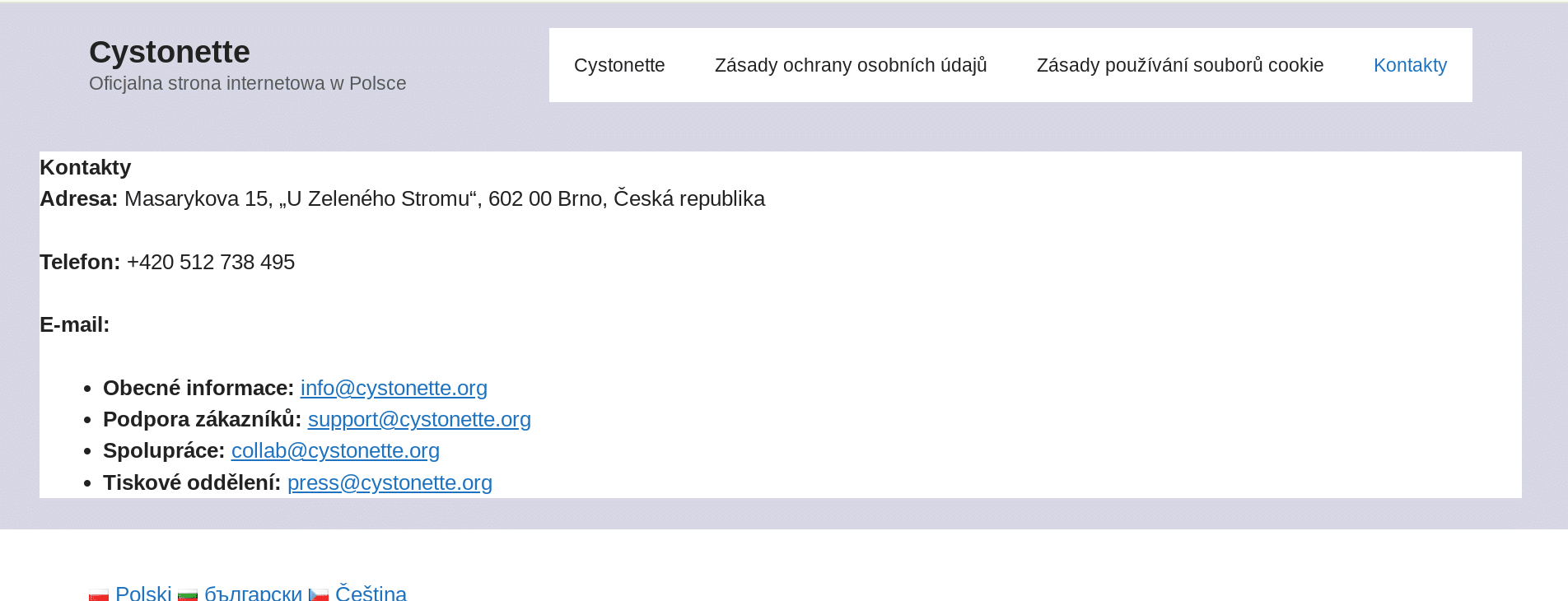cystonette podvod