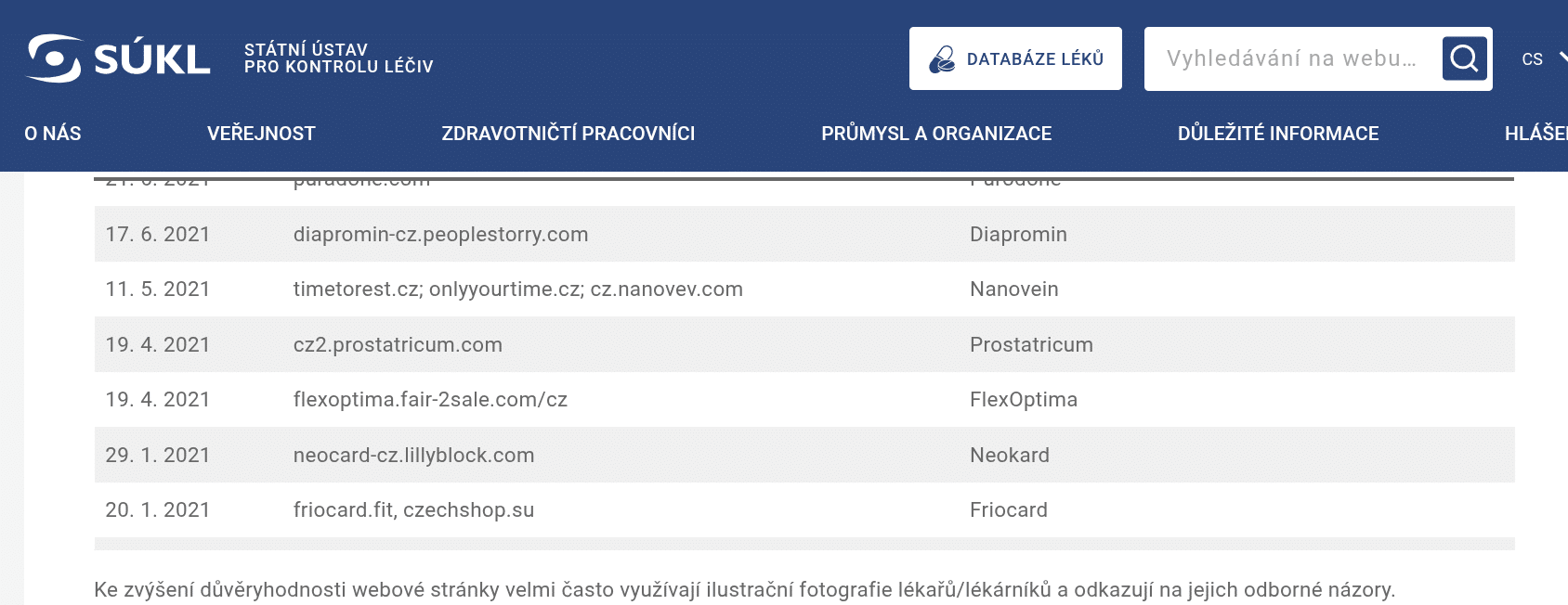 Prostatricum podvod